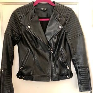 Topshop Moto faux leather jacket